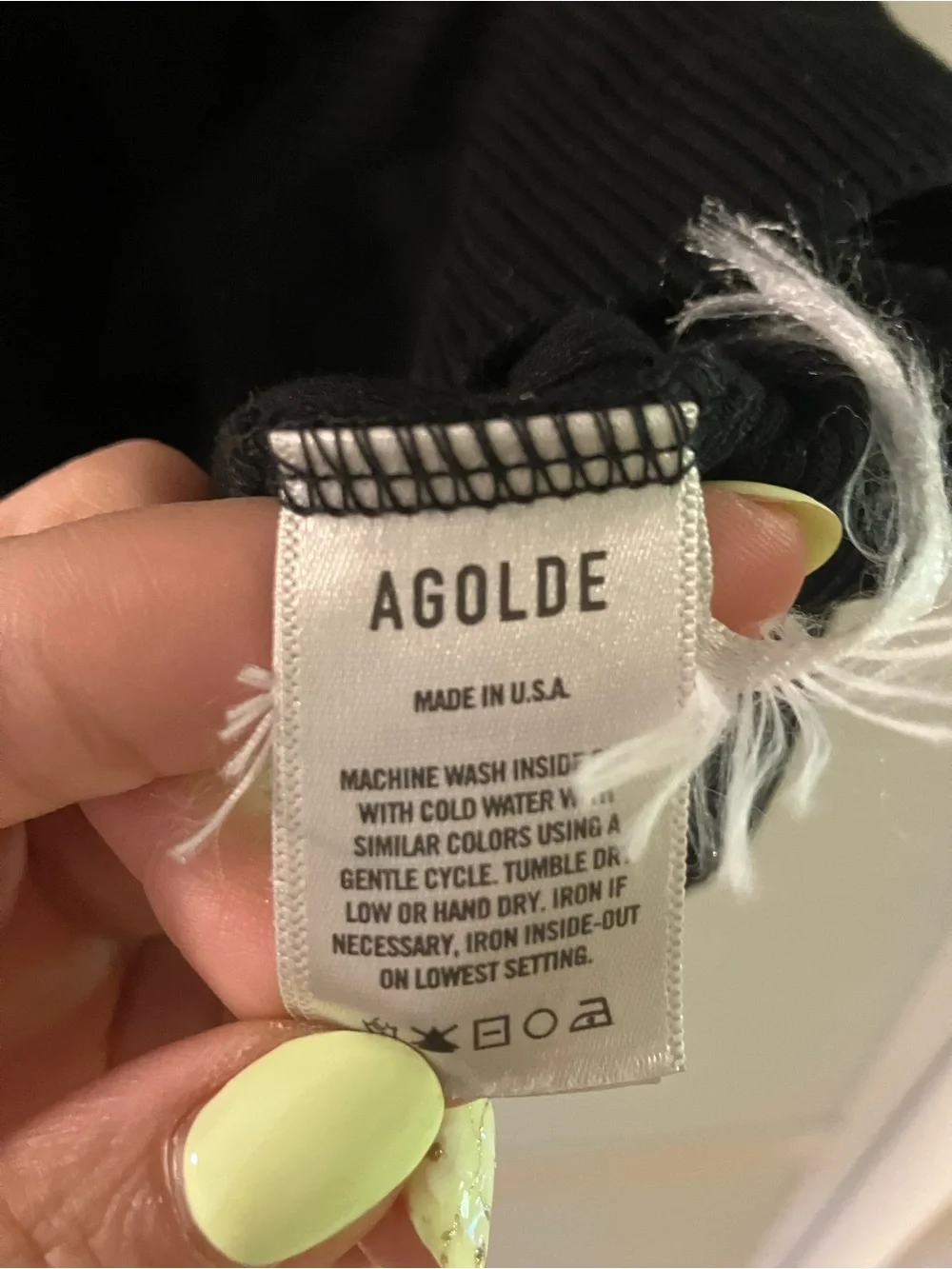 Agolde Black Ribbed Cutout Tank Top - Picture 6 of 9